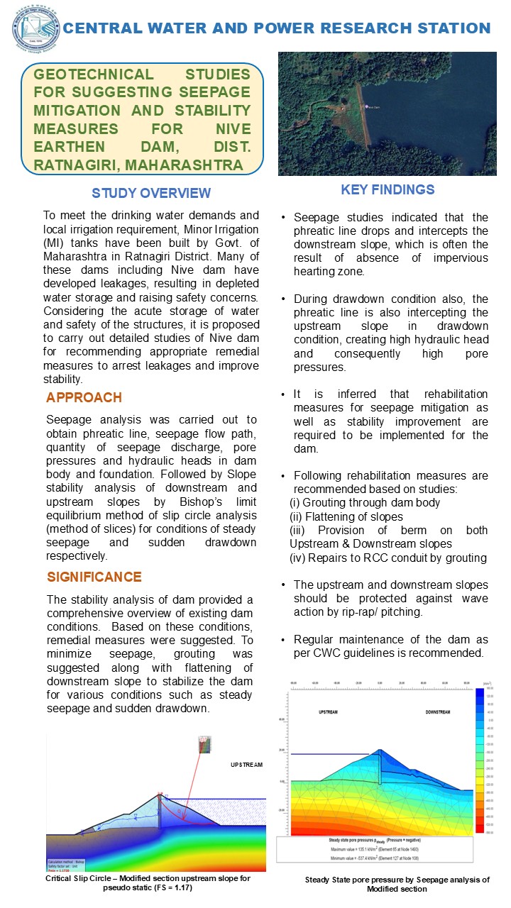                         GEOTECHNICAL STUDIES FOR SUGGESTING SEEPAGE...
                      